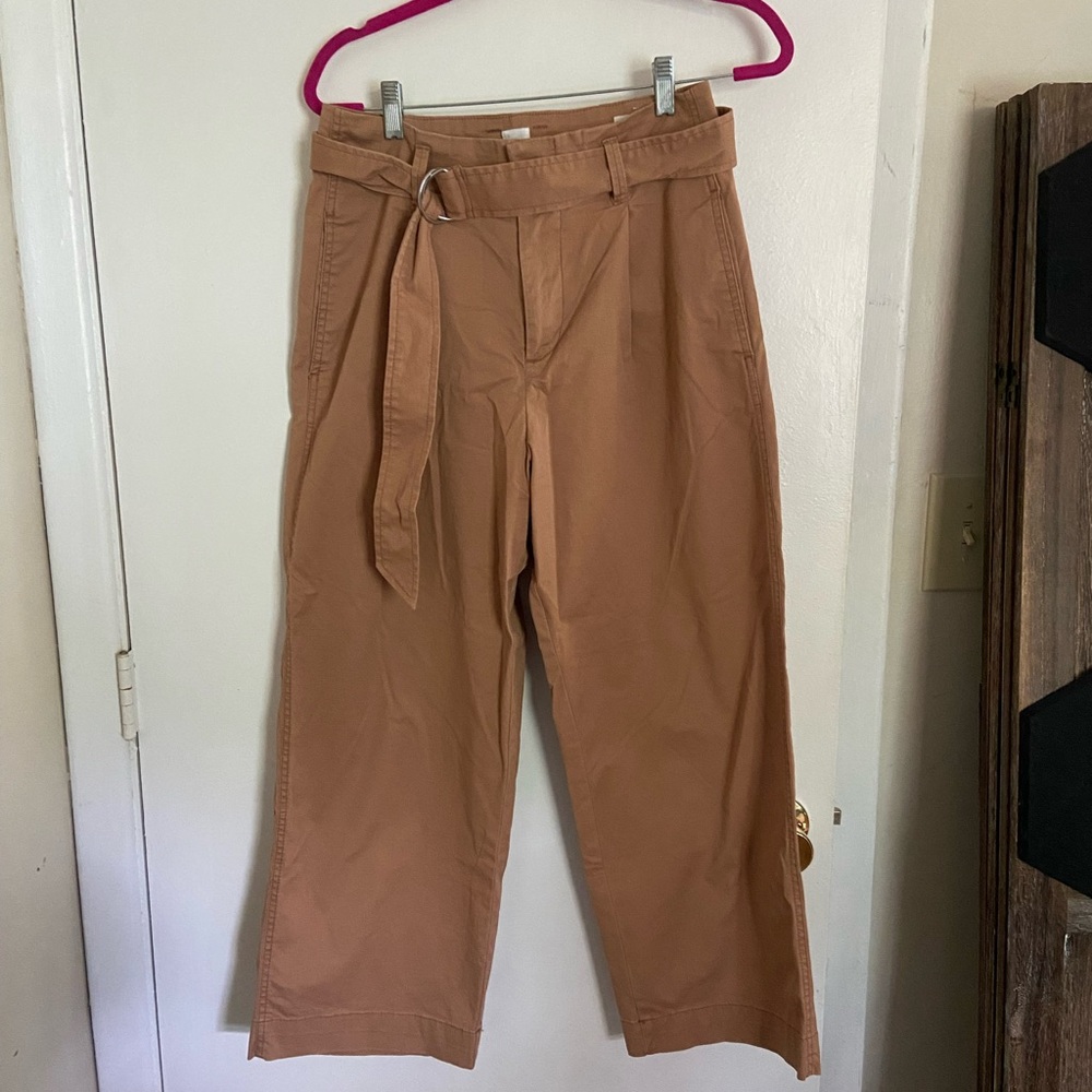 GAP Women’s High Waist Wide Leg Chinos — Tan